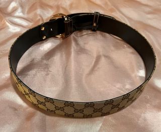 Cintura Gucci Beige e Marrone Originale