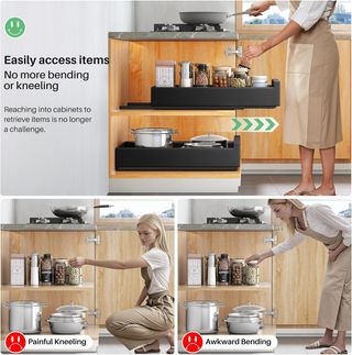 Organizador Extensible Cocina 43x40x8 cm Negro