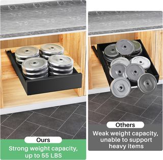 Organizador Extensible Cocina 43x40x8 cm Negro