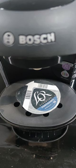 Cafetera Bosch Cápsulas Negra