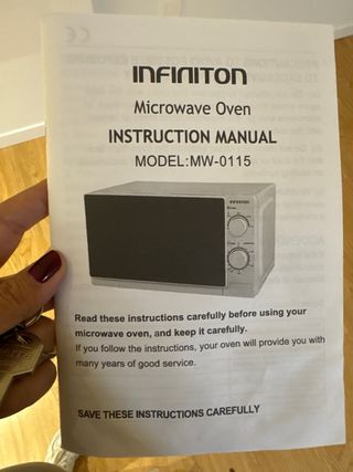 Microondas Infiniton Blanco