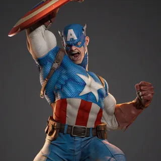 Figura Capitán América Escultura kit de resina.