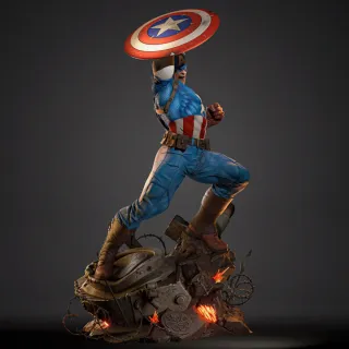Figura Capitán América Escultura kit de resina.