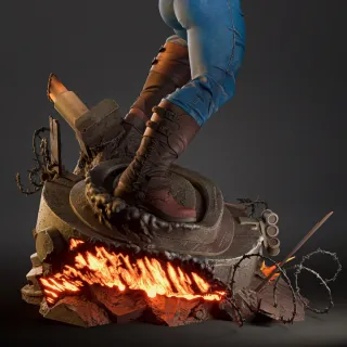 Figura Capitán América Escultura kit de resina.