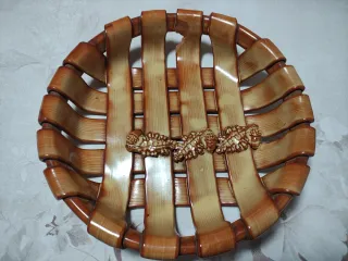 Bandeja frutera cerámica y plato decorativo