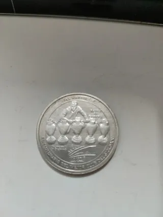 4 Monedas Conmemorativas Rial Madrid