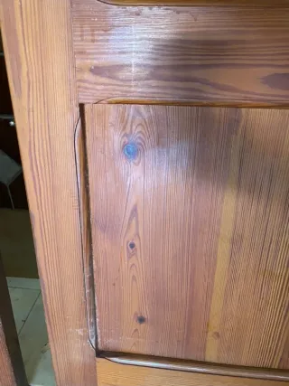 Puertas correderas de madera con cristal