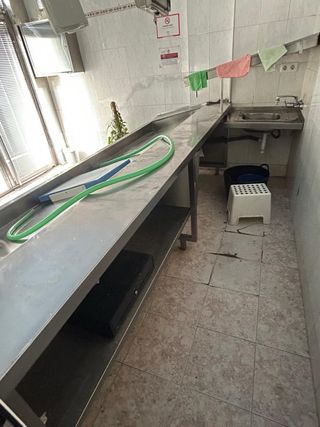 Mostrador de pescadería acero inoxidable