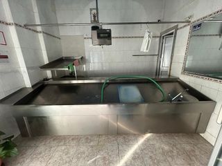 Mostrador de pescadería acero inoxidable