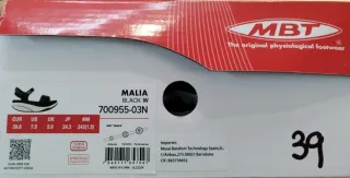 Sandalia MBT Modelo Malia Negra