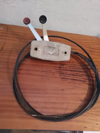 Control doble palanca para motor fueraborda