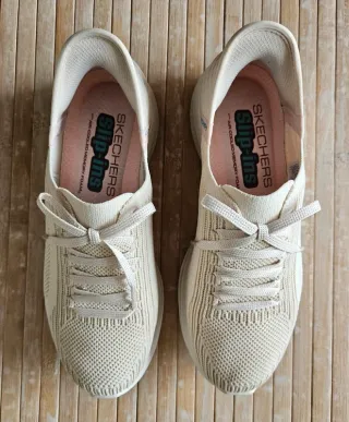 Zapatillas Skechers Slip-ins Mujer Beige