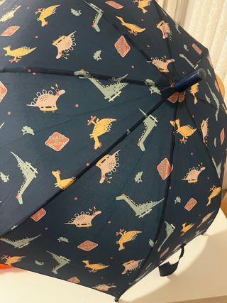 Paraguas infantil dinosaurios azul