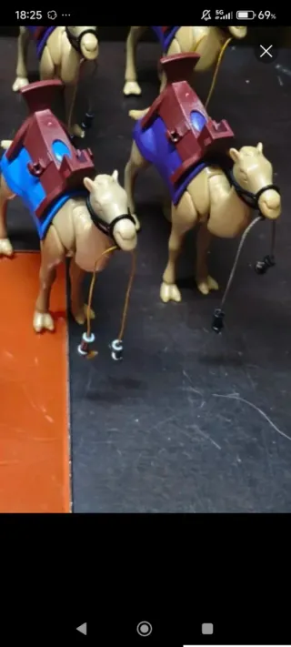 2 Camellos Playmobil con accesorios
