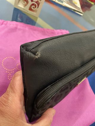 Clutch bag Leopard black Camomilla Milano