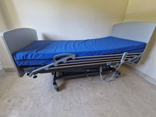 Cama geriátrica eléctrica con pinza