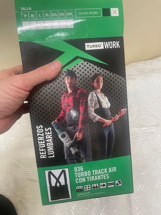 Faja Lumbar Turbo Track Air con Tirantes