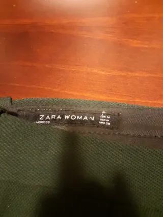 Pantalón Zara verde mujer talla M