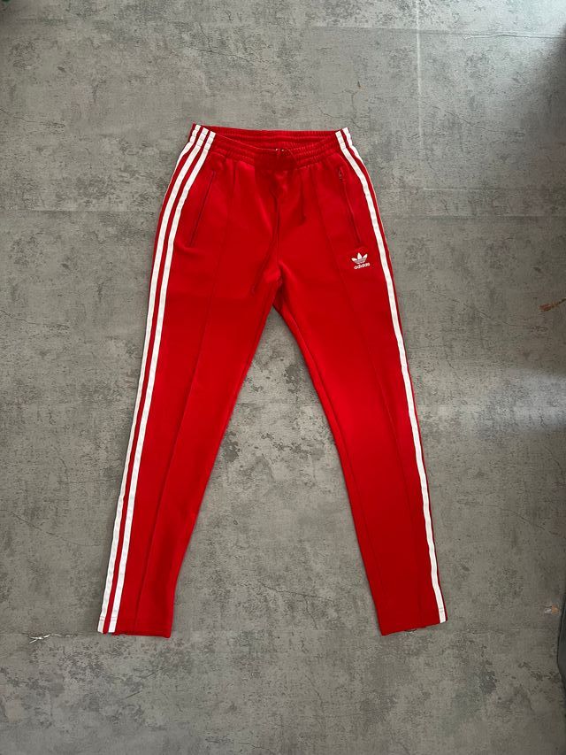 Pantaloni tuta Adidas rossi