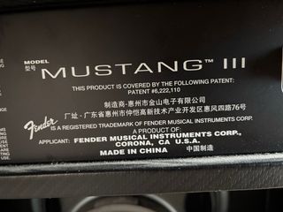Amplificador Fender Mustang III