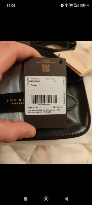 Borsa The Bridge in pelle nera