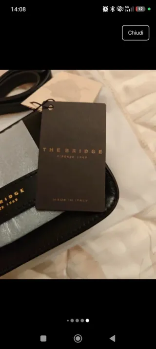 Borsa The Bridge in pelle nera