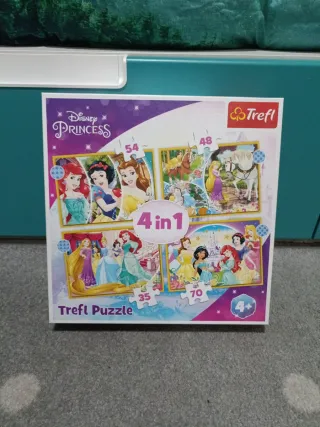 Puzzle 4 en 1 Princesas Disney Trefl