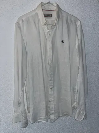 Camisa lino El Ganso blanca M