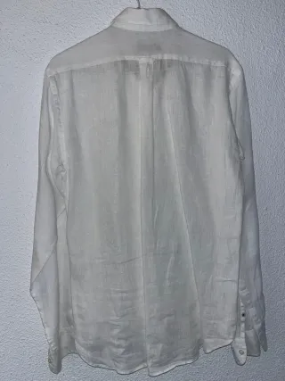 Camisa lino El Ganso blanca M