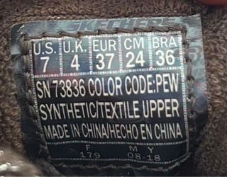 Sneakers Skechers Donna Glitter Oro/Argento n 37