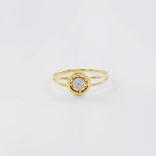 Anillo Oro 18K con Circonitas