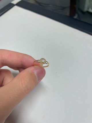 Anillo Oro 18K con Circonitas