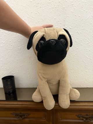 Peluche Perro Pug / carlino grande muñeco animal