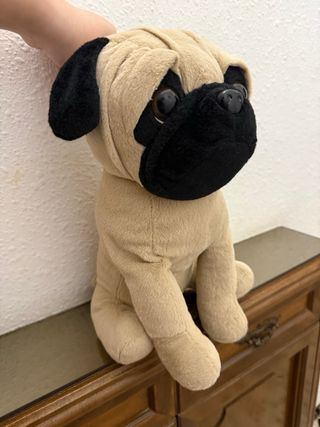 Peluche Perro Pug / carlino grande muñeco animal