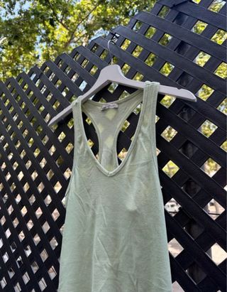 Vestido de tirantes verde lima