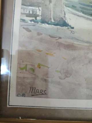 Cuadro Catedral Notre Dame París Antigua bueno