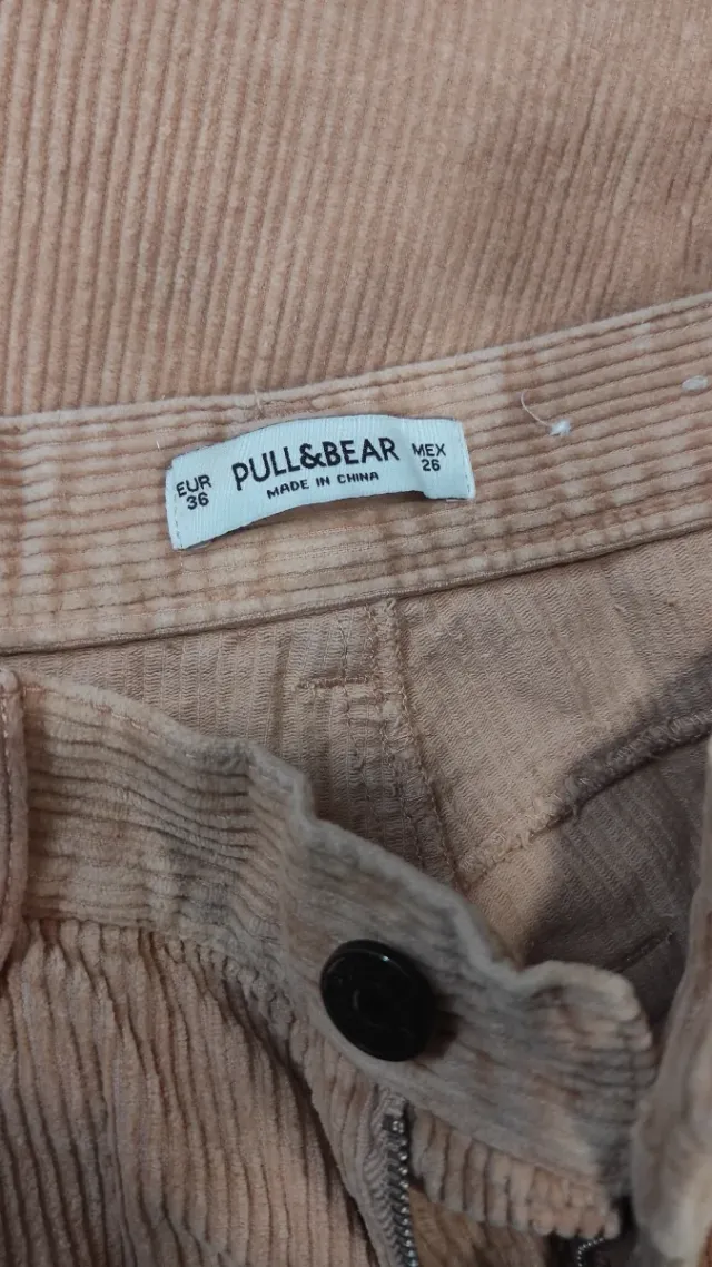 Pantalones de pana beige Talla 36