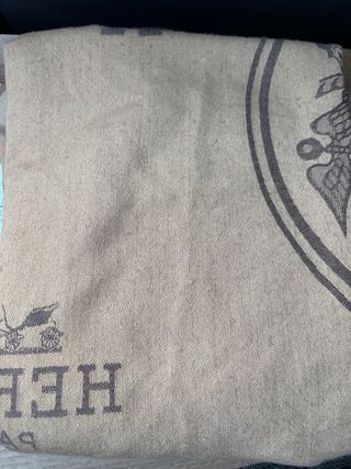 Sciarpa Hermès Paris Beige/Grigio