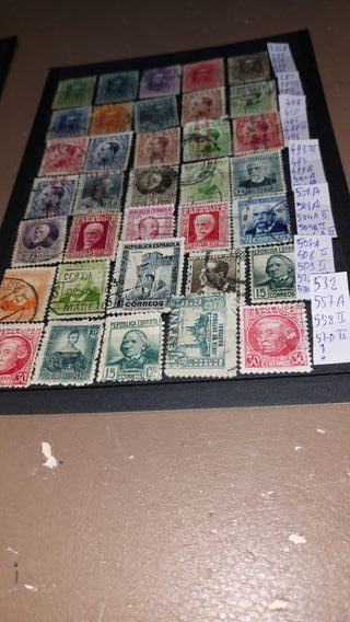 Spagna 100 Francobolli Diversi Primo Periodo