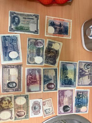 Billetes antiguos españoles - Lote variado