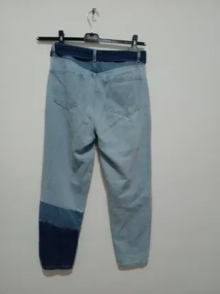 Pantalón vaquero patchwork