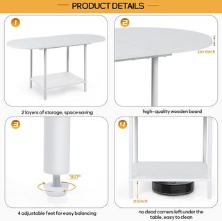 Mesa centro ovalada madera y metal