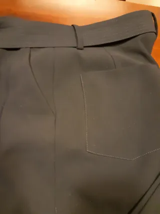 Pantalones Zara Talla S azul marino