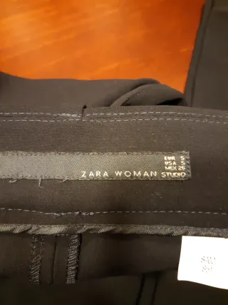 Pantalones Zara Talla S azul marino