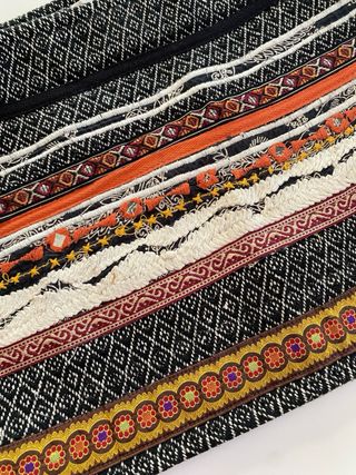 Minifalda boho chic multicolor