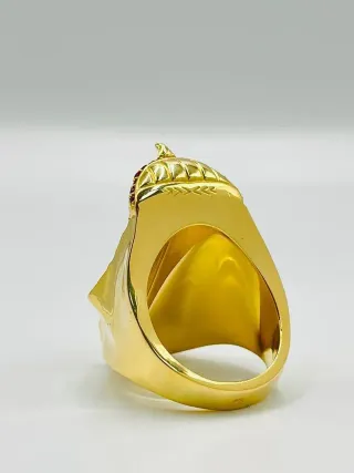 SELLO TUTANKAMON CIRCONITAS 18K