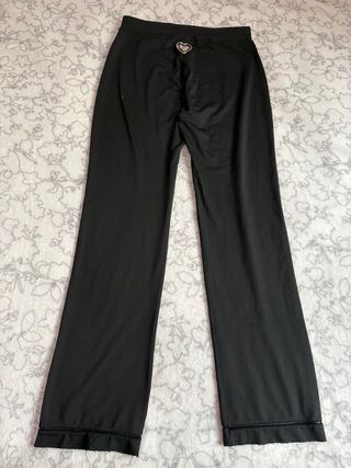 Pantaloni neri donna con cuore