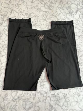 Pantaloni neri donna con cuore