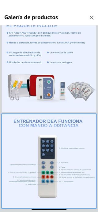 Alquiler Desfibrilador Entrenamiento RCP