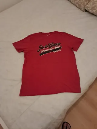 Camiseta Jack&Jones Talla XL Roja